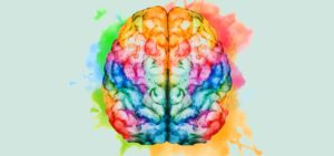 multicolor brain image